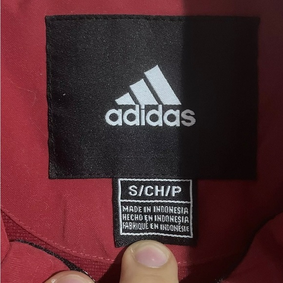 Adidas INDIANA HOOSIERS Climaproof Jacket Mens Small Full Zip Embroidered Red - Picture 2 of 10
